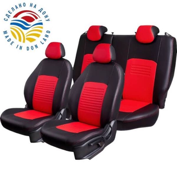 Чехлы Экокожа Турин Классик на Chevrolet Lanos